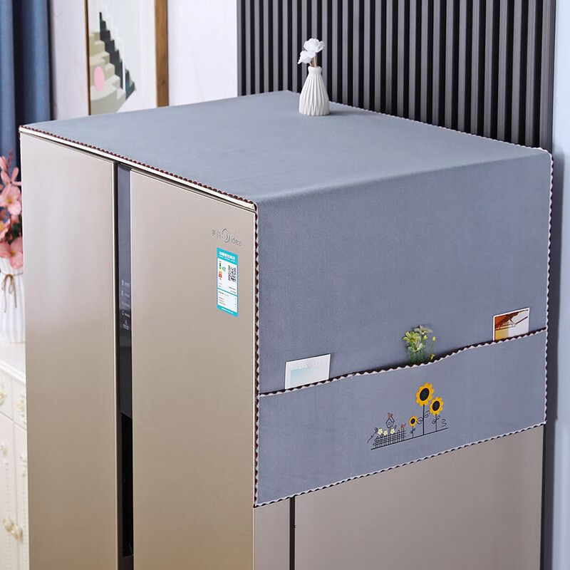 �ٷƱ��䶥�ǲ������ֹ�Ͳϴ�»��ַ��ҳ���΢��¯��˫���ű����ָǽ� ������-��ɫ���߷����� 55*140cm(�����ű���/ϴ�»�)