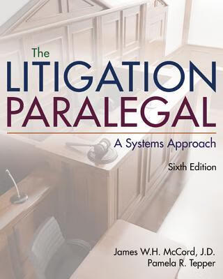 预订the litigation paralegal: a systems approach