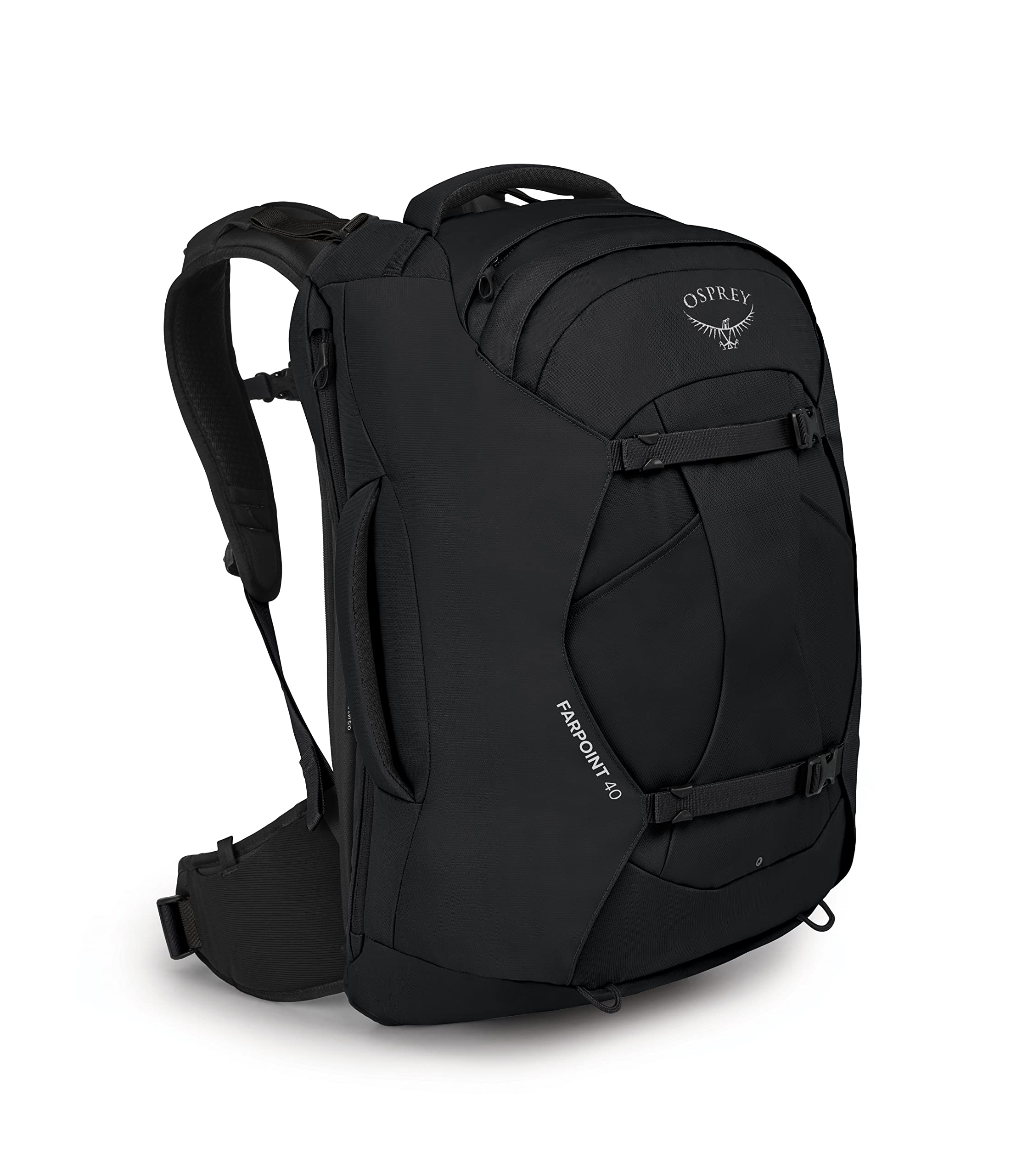 OSPREY 男士 40L Farpoint户外运动徒步登山背包 日常旅行包 黑色