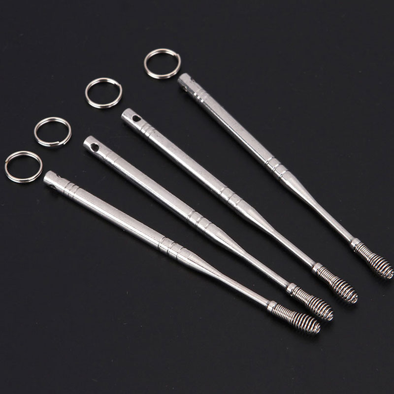 弹簧耳勺新款不锈钢挖耳勺弹簧耳勺螺旋耳朵勺采耳神器耳朵清洁器耳扒