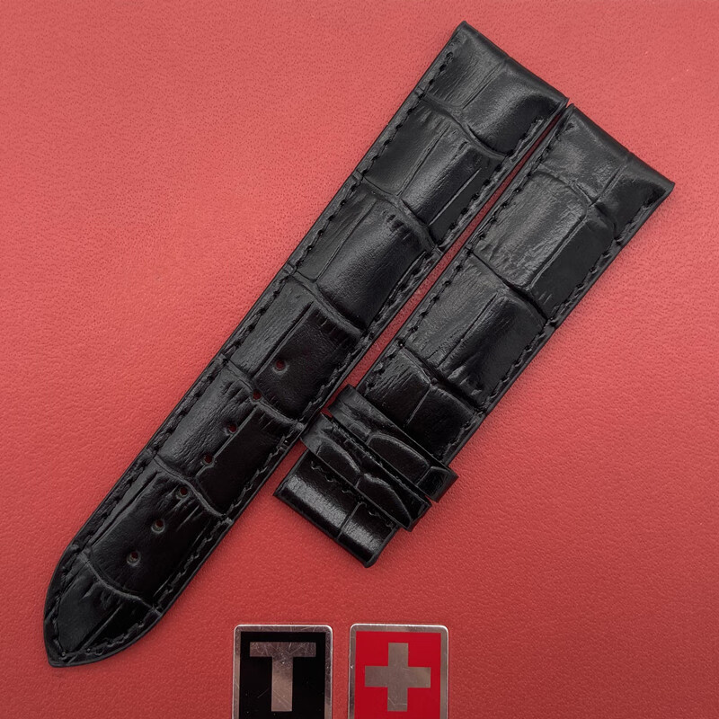 天梭表带1853 原装天梭1853宝环系列t108原厂皮带 t108408a 真皮表带