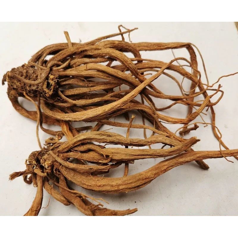 新鲜白花大蓟根 白花六月霜晒干 整棵带花叶 中草药 干品 500g