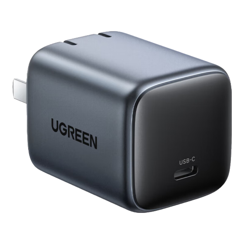 ������UGREEN�������ȵ�����PD30Wƻ����������ͷ��װ����27/20W��� ����iPhone16/15/14�ֻ� ��PD30W�����ء��۵����ͷ-��ɫ