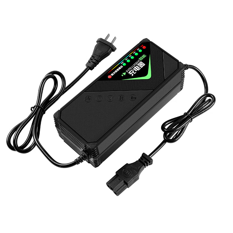 玖晟适用新日电动车电瓶车充电器48V12Ah铅酸电池三轮车通用智能断电 60V20Ah数显+关机+加长)铅酸 新日头