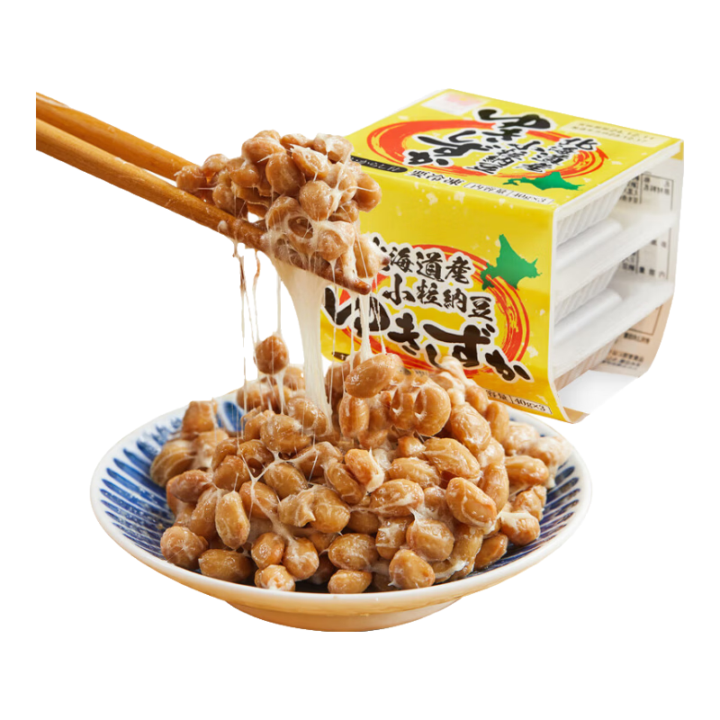 喜田村北海道小粒納豆134.1g*3組（9盒）日本進(jìn)口納豆下飯菜素食菜肴