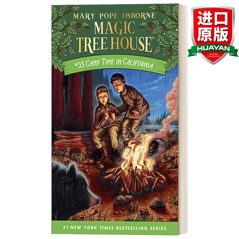 (mth35) 英文原版 神奇树屋35:加州露营时光 英文版 进口英语原版书籍