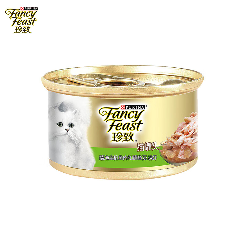 珍致猫罐头猫零食成猫幼猫罐头85g*1罐 金罐原装进口随机口味