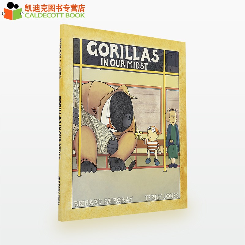 凯迪克图书 藏在人群里的大猩猩 Gorillas in Our Midst 幽默的奇思妙想【精装】 英语启蒙