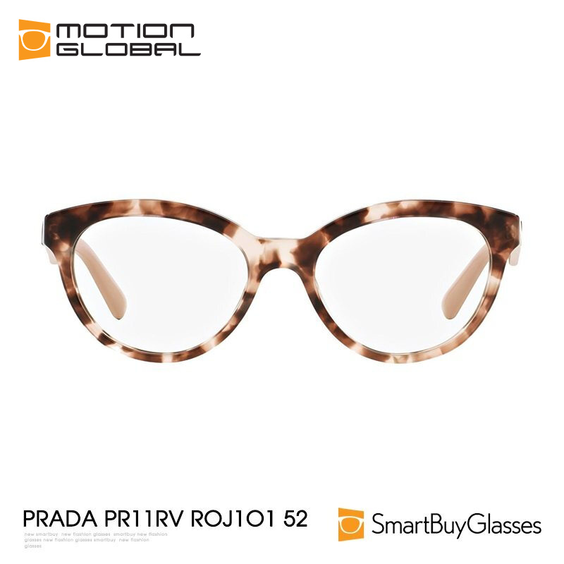 Prada普拉达眼镜框女甜美少女粉显嫩活力ins风框架镜 PR11RV ROJ1O1 52码