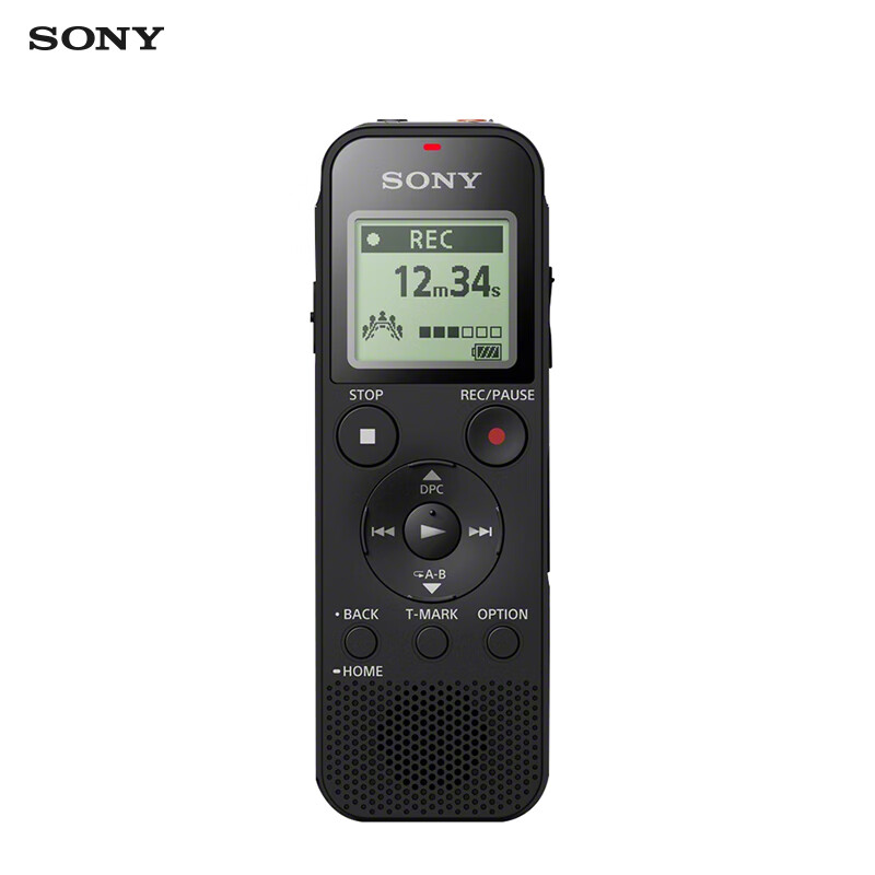 索尼（SONY） ICD-PX470智能降噪录音笔 学习商务会议记录无损录制 简易便捷式 黑色 4G 商务学习助手