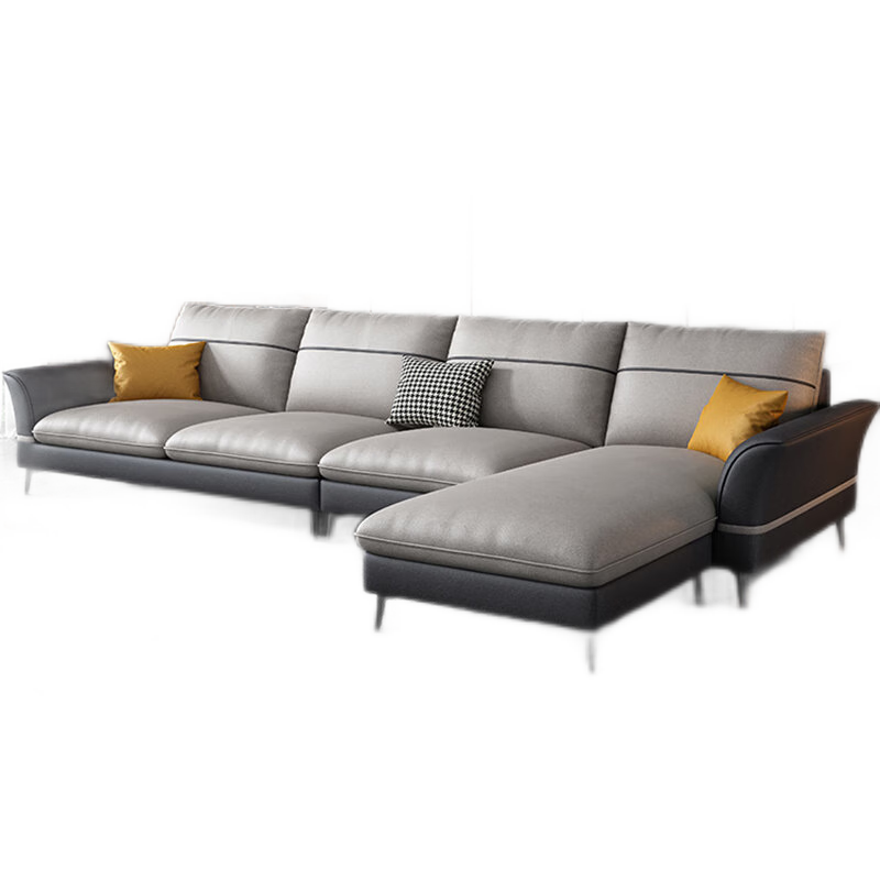 优卡吉 意式极简科技布沙发组合轻奢现代简约布艺沙发客厅大小户型家具 JJS-A10 四人位（海绵款）