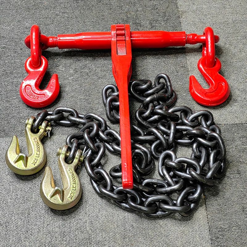 大件运输板车捆绑棘轮式紧索具链条拉紧器链条货车固定收紧器捆车 5