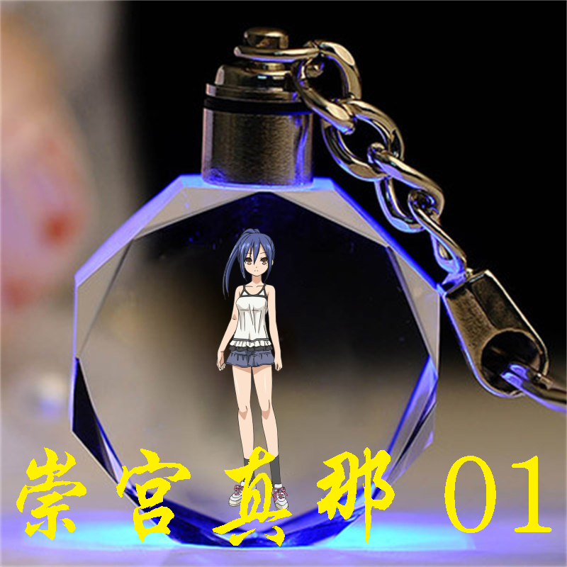 约会大作战钥匙扣书包挂件生日礼物女送男时崎狂三纪念品 崇宫真那_01