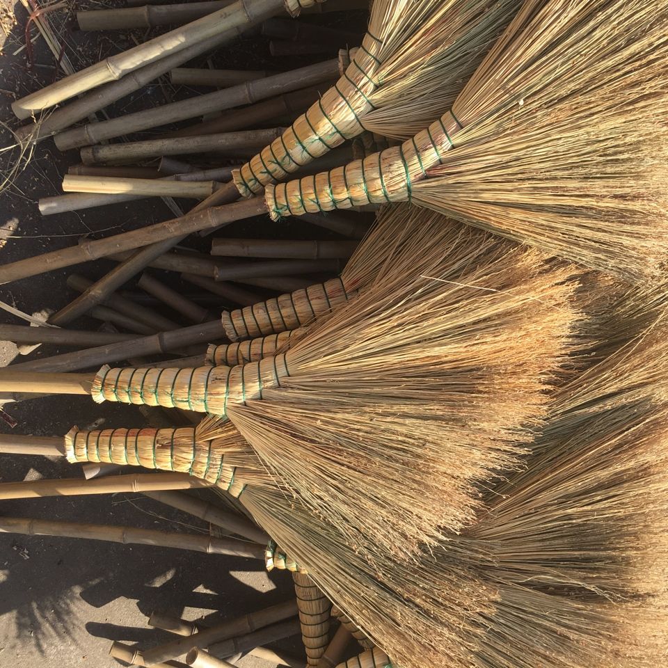 定制扫地学校金丝高粱苗手工制作老式扫把室内清洁苕帚不沾头发 2把