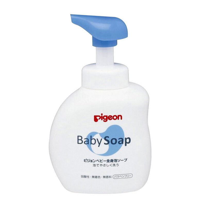 贝亲(pigeon)【jd物流 日本直邮】新生儿婴儿宝宝沐浴露2合1泡泡花香