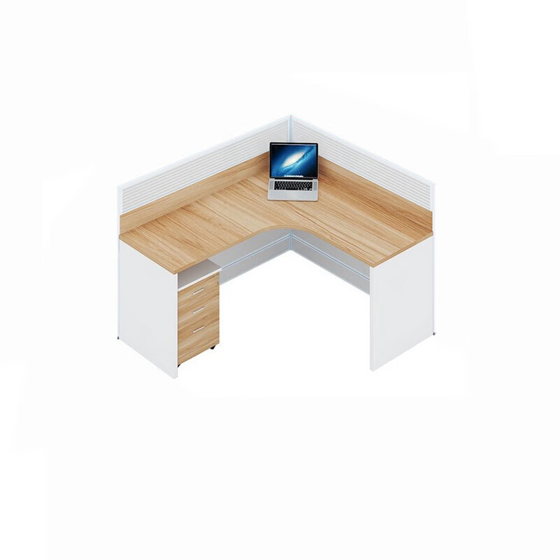 铭祖屏风工位员工桌电脑桌公司办公桌l字型单人位150*150*110cm(张)