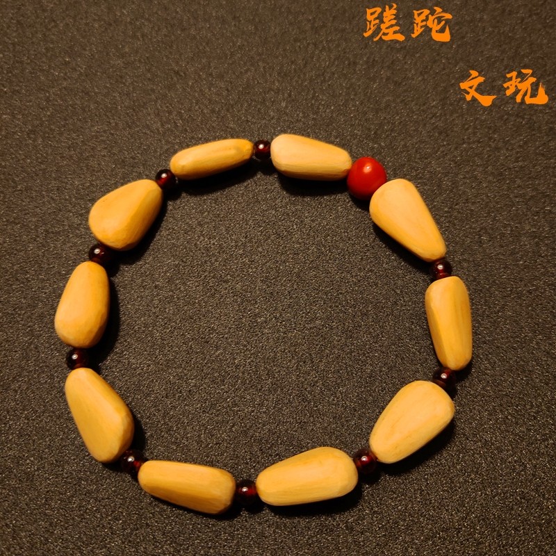 东北松子脖挂文玩手串 精品素珠手持男女手链松子手串手工打磨 单圈