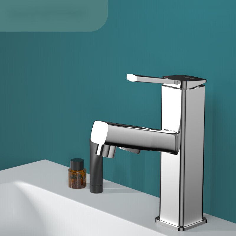 toto日本卫浴全铜抽拉式水龙头家用洗漱台洗脸盆厨房防溅冷热水面盆龙