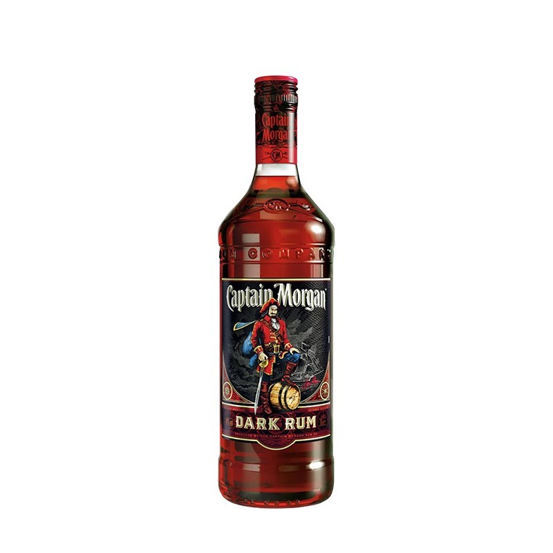 摩根船长（Captain Morgan）朗姆酒 mojito莫吉托基酒  洋酒 700ml 摩根黑朗姆酒 700mL 1瓶