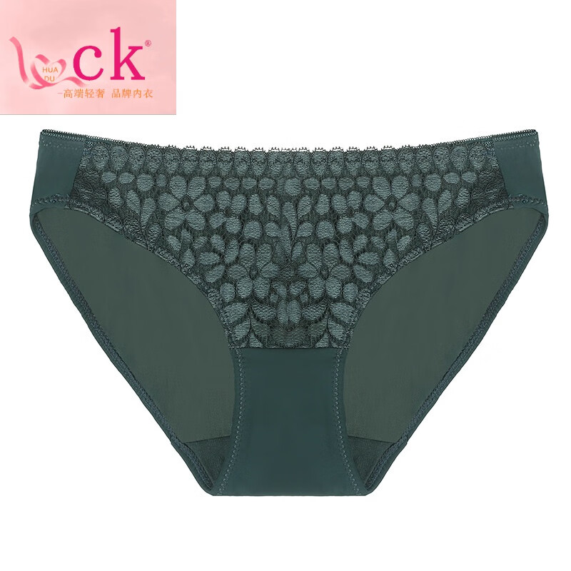 hua · duck国际轻奢侈牌欧美蕾丝性感内裤女士三角裤中腰透气简约