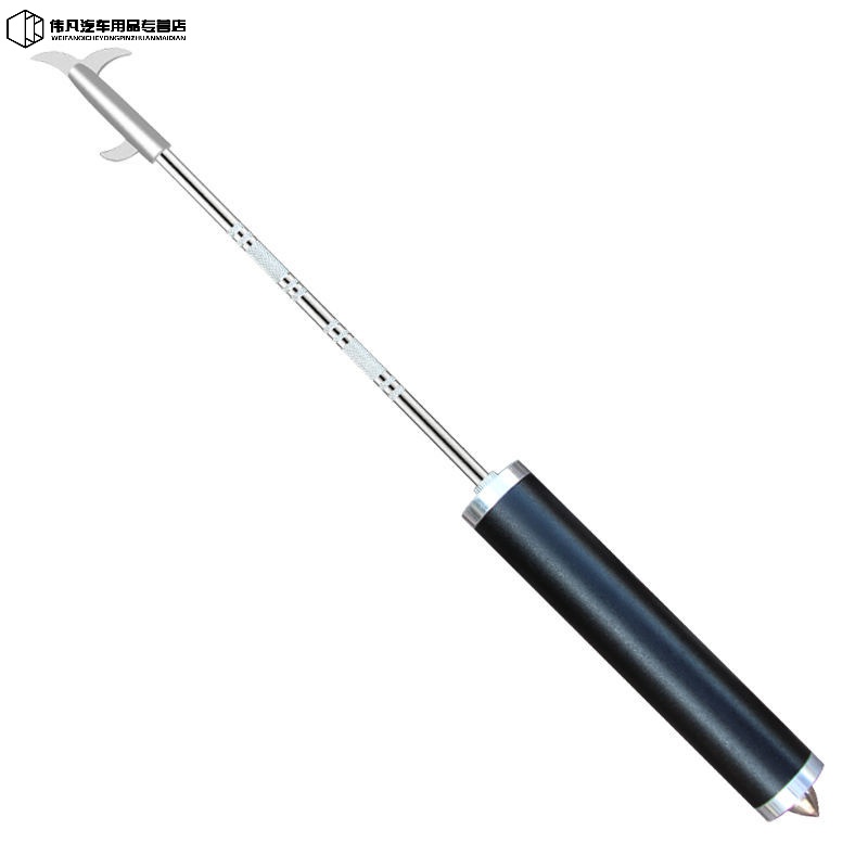 澳颜莱汽车轮胎石子清理清石钩车用工具车胎石头勾子去取神器小车安全锤 亮黑色-破窗清石多功能清石钩