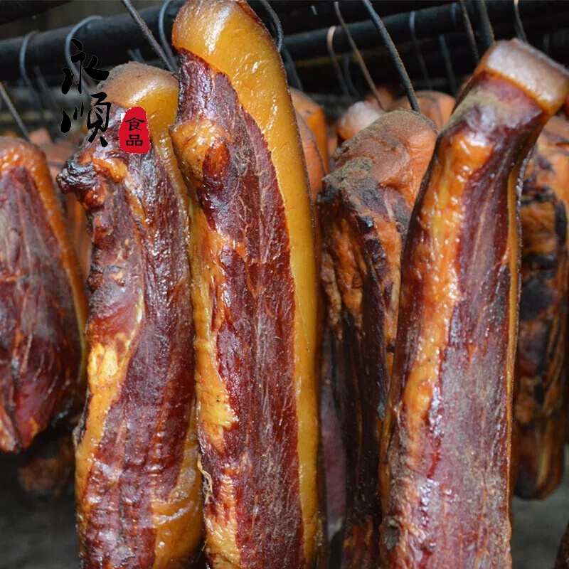 虎钢馋贵州老腊肉正宗柴火烟熏土猪腊肉熏肉一斤/份