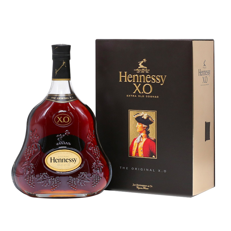 hennessy轩尼诗xo干邑白兰地1000ml 法国原装进口洋酒 1瓶