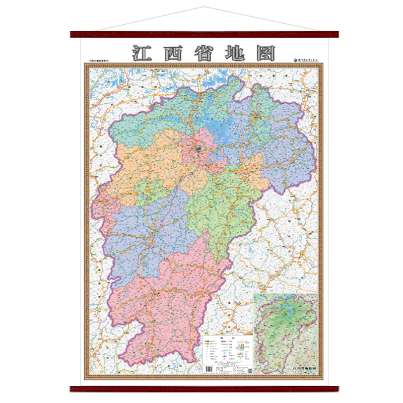 图可图 江西省地图挂图办公室客厅会议室企业文化背景