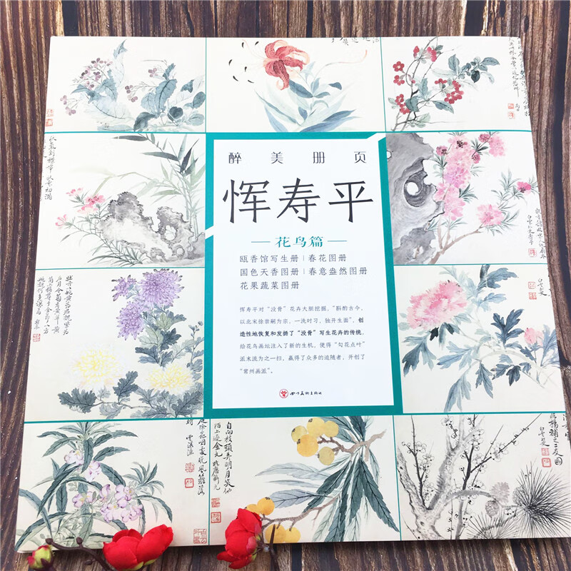 醉美册页 恽寿平 花鸟篇 瓯香馆写生册 春花图册 绘画艺术图书书籍  高清晰大图完整呈现原作风貌
