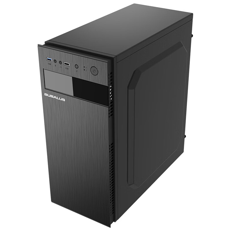 大水牛（BUBALUS）瑞博 黑色 台式电脑主机中塔机箱（支持ATX主板/多硬盘兼容/长显卡支持/背部走线）