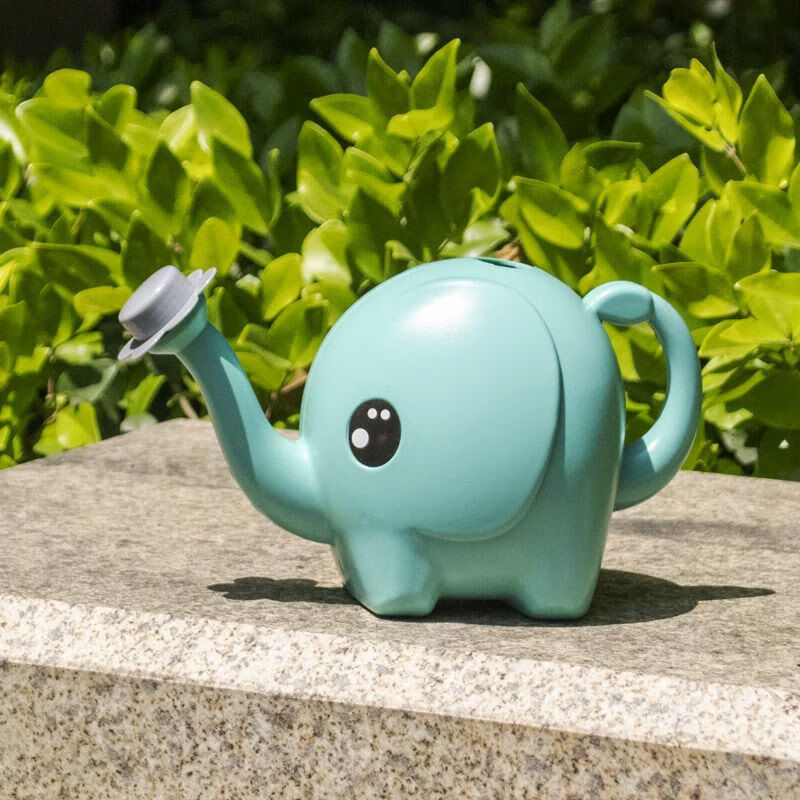 绿喆浇花水壶壶大象儿童洒水壶园艺工具洒淋花壶家用卡通洒水壶 长鼻