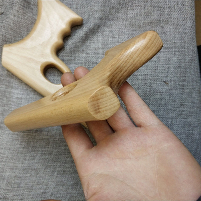 木头玩具枪榉木儿童亲子游戏舞台道具怀旧玩具木制木头步抢手工成品