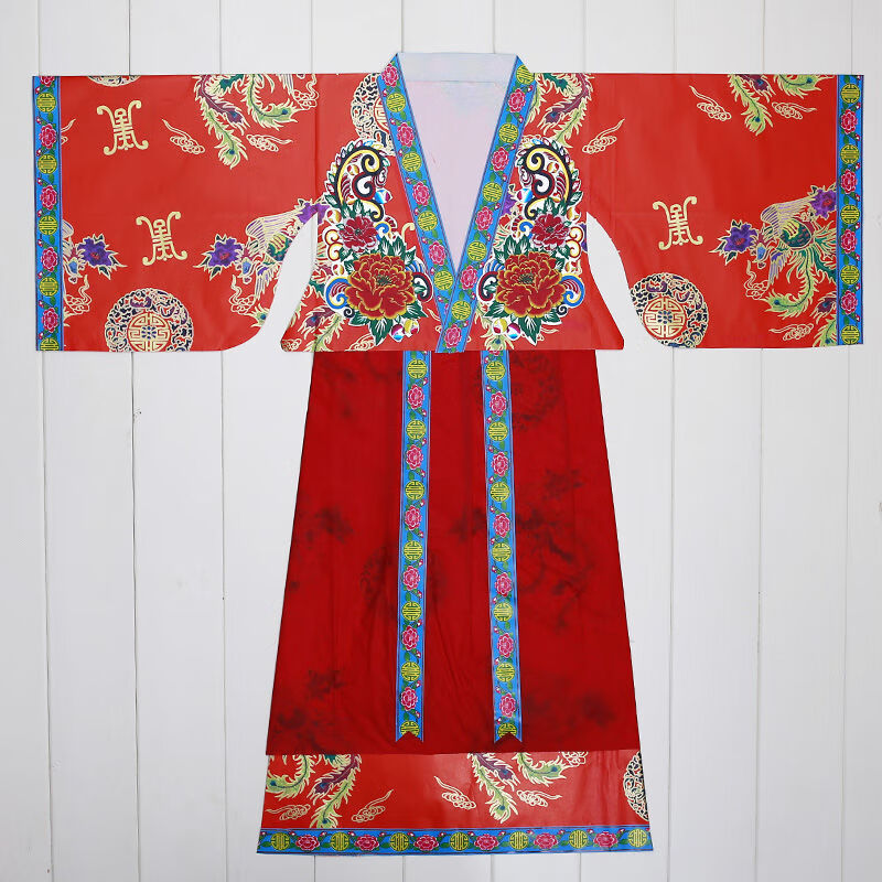 细熙女款凤袍仙家穿的衣服神仙衣裳仙家衣服娘娘款凤凰纸衣服定做纸袍