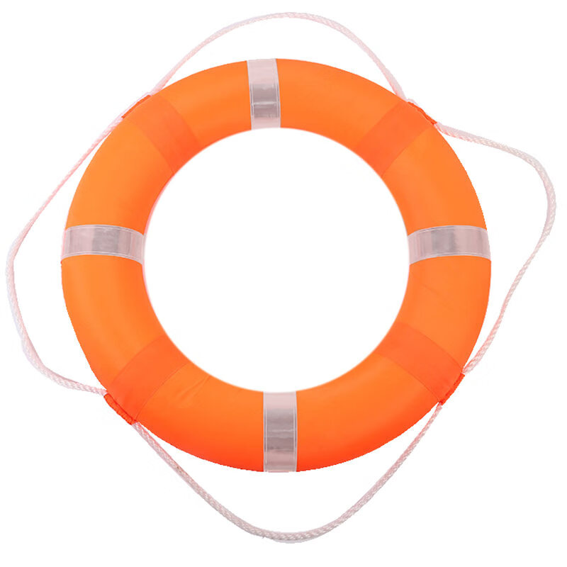 战术国度防汛救援圈成人救生圈船用救圈水域抢险救援圈橘色泡沫救生圈主图1