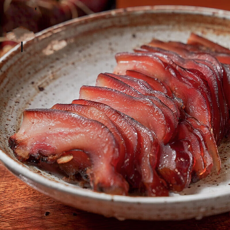 全江 腊猪嘴巴冲嘴猪头肉烟熏湖南特产腊猪脸肉烟熏腊味 500g