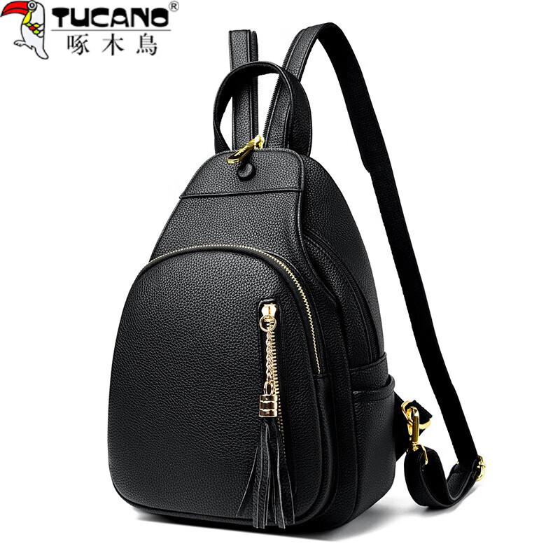 啄木鸟(tucano)轻奢2024新款胸包真皮双肩包女多功能休闲时尚妈妈软皮