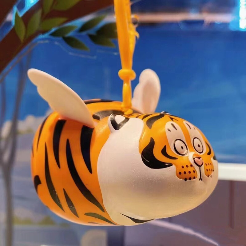 珀帝如虎添翼挂件会飞的小老虎挂件翅膀伸缩拉绳钥匙扣我不是胖虎胖虎