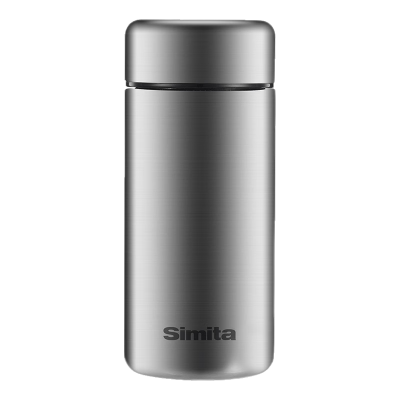 施密特（Simita）保温杯男女士学生不锈钢杯子户外商务车载便携带滤网泡茶水杯子 钢本色-320mL