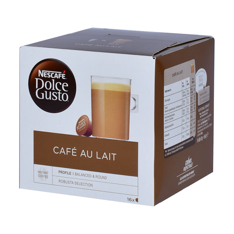 gusto雀巢多趣酷思胶囊咖啡 法式欧蕾cafe au lait咖啡胶囊 法式欧蕾