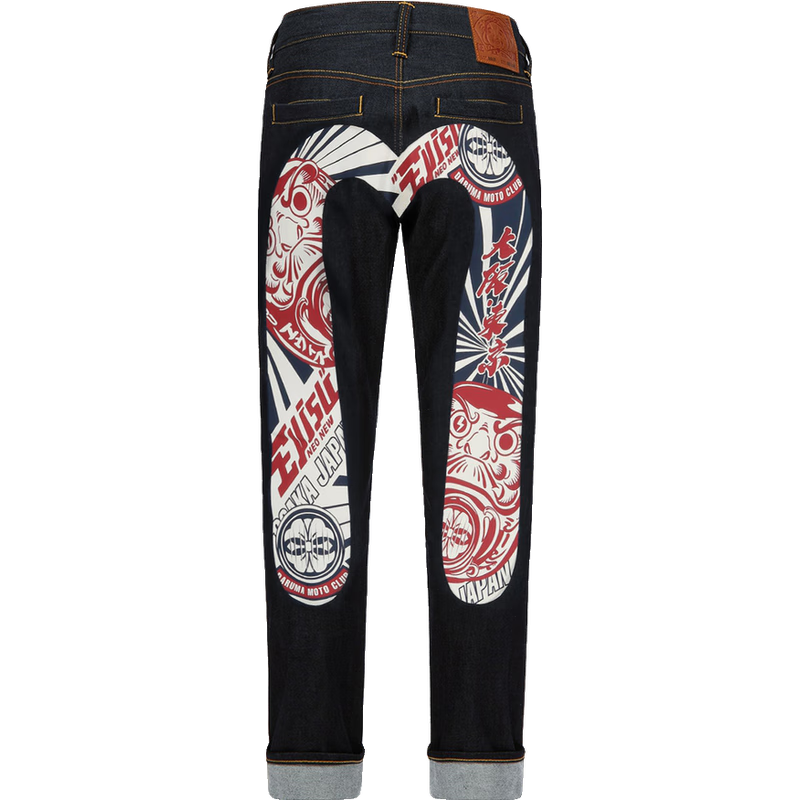 EVISU  男士機(jī)車達(dá)摩大M貼身牛仔褲男2EAADM2JE90317CT 牛仔藍(lán) 32