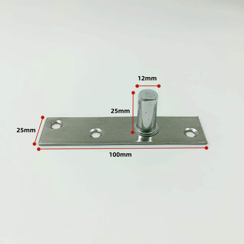嘉际玻璃门地弹簧上轴加长顶轴片五金配件不锈钢简易固定轴上夹上支架