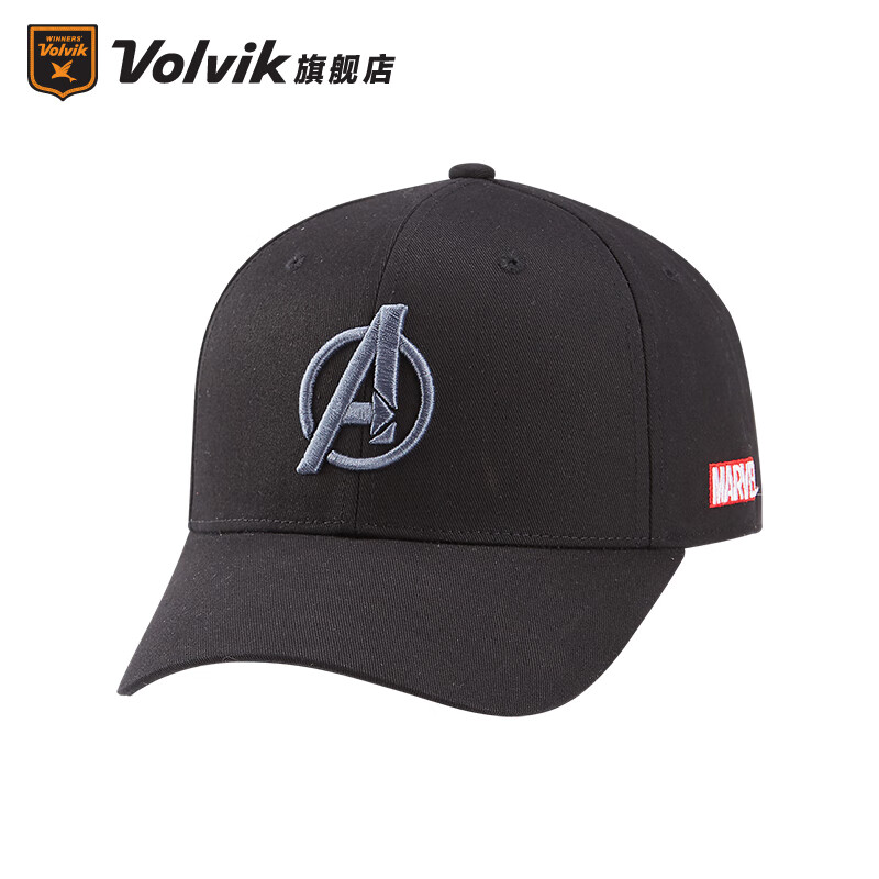 VOLVIK Volvik高尔夫球帽子漫威系列职业golf用品透气防晒2021年新款联名棒球帽 黑色复仇者