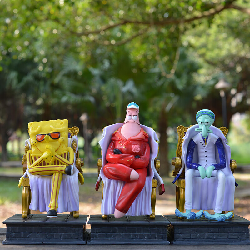 煌兮海贼王手办海绵宝宝黄猿手办派大星赤犬章鱼哥青雉海军三大将手办