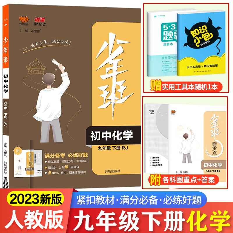 2024少年班九年级初三上册下册全一册同步练习册练习题语文数学英语物理化学政治历史 同步课时练提升拓展综合 少年班 九年级下册 人教化学