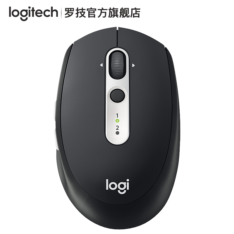 罗技（Logitech）M585无线蓝牙鼠标 无线双模鼠标  办公商务笔记本家用鼠标 优联接收器 M585黑色