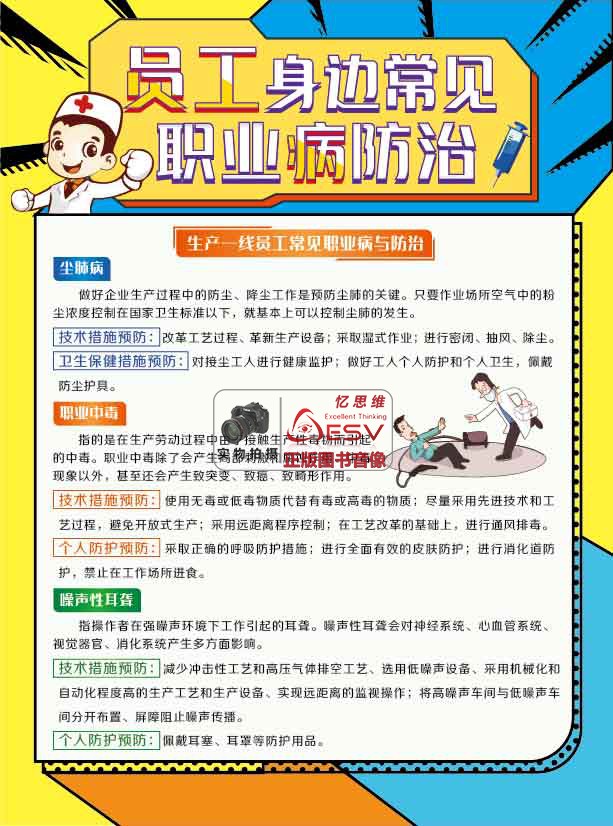 员工身边常见职业病防治宣传单 2021年职业病防治法宣传周zax0101