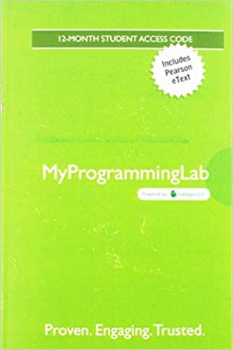 预订Mylab Programming with Pearson Etext -- Access C