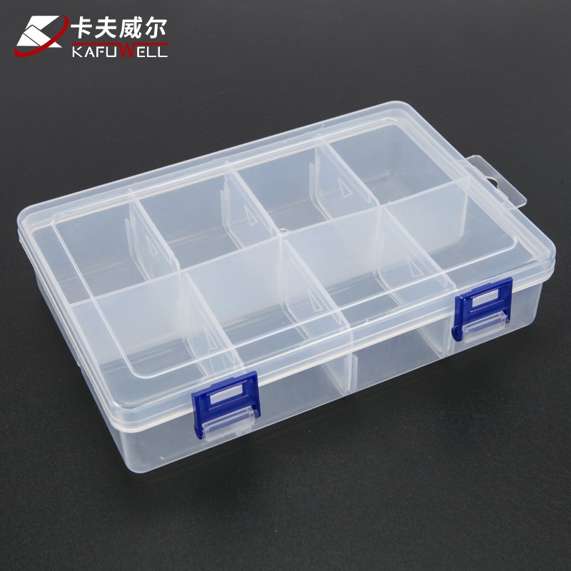 卡夫威尔 收纳盒 小零件盒分格 螺丝分类透明物料盒电子元器件五金工具储物盒 20*13.5*4.5cm NF3632