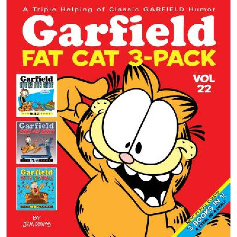 加菲猫漫画3本套装22 英文原版 garfield fat cat 3-pack #22 英文版