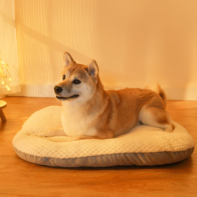 梵都宠舍狗窝垫子睡垫加厚加绒可水洗猫床垫冬季保暖猫咪睡觉用垫子大号